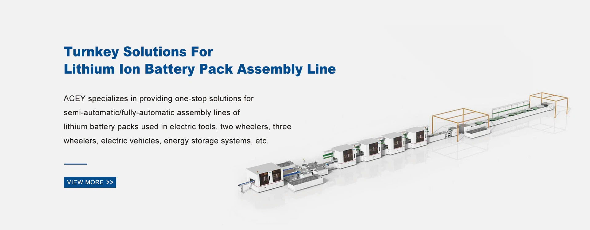 Battery Pack Assembly Line